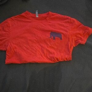 Next Level Apparel Red Tee with Mammoth Graphic